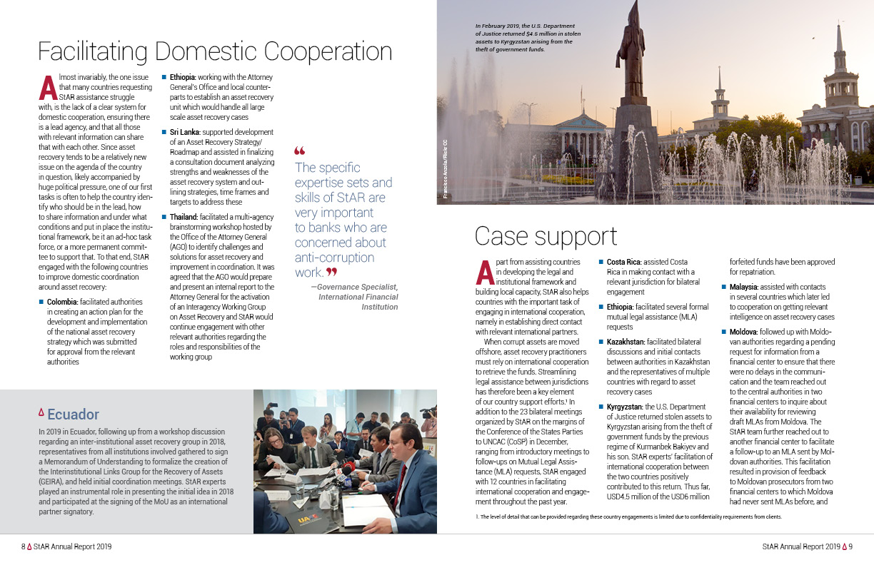 Interior spread: Facilitating Domestic Cooperation
